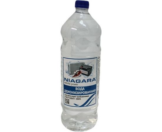 Вода деионизированная в бутылке ПЭТ Ниагара 1.5 л NIAGARA 1027000005 