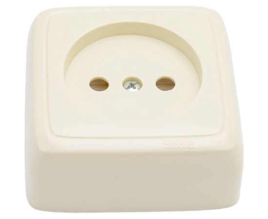 Одноместная розетка HEGEL с изолирующей пластиной, слоновая кость РА16-103-01 