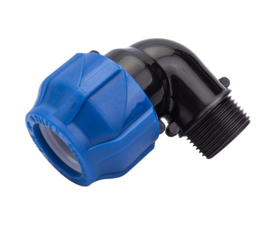 Компрессионный отвод VALFEX ПНД, с наружной резьбой, 25x3/4"" 1210012425034 