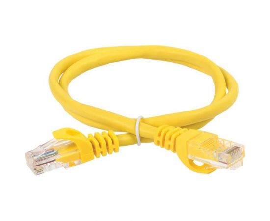 Коммутационный шнур IEK ITK патч-корд, кат.5Е UTP, 3м, желтый PC05-C5EU-3M 