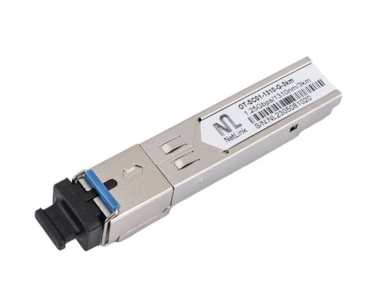 Модуль Netlink SFP-OT-SC01-1310-G-3km (Tx-1310nm, Rx-1550nm) УТ000001419 
