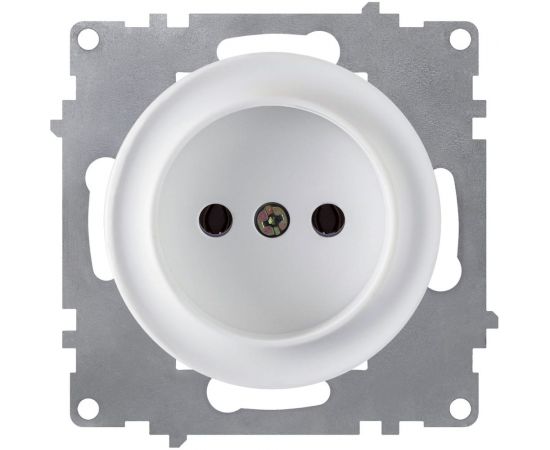 Розетка без заземления OneKeyElectro, винтовые контакты, цвет белый 1E10301300 2172766 