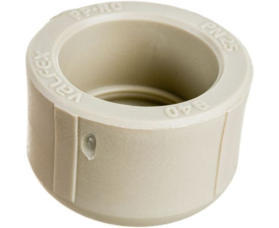 Заглушка-пробка VALFEX PP-R, серая, Дн40 10162040Г 127-0318 – изображение 2