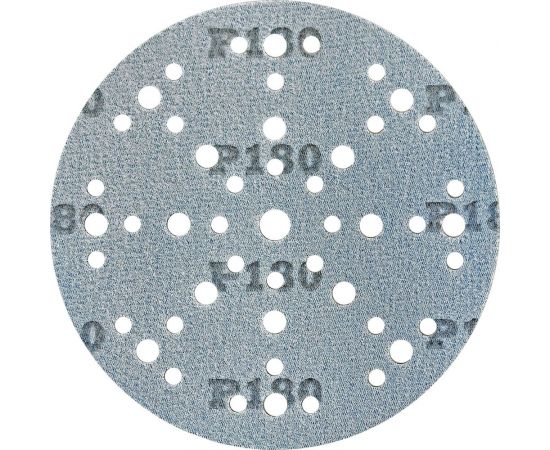 Шлифовальный круг на липучке GRANAT 48+1 отв., 150 мм, P180, 5 шт ABRAFORM AG5-150-49-P180 – изображение 2