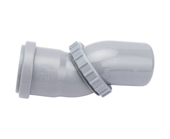 Поворотный универсальный отвод VALFEX 50 мм, внутренняя канализация 23100050 – изображение 2