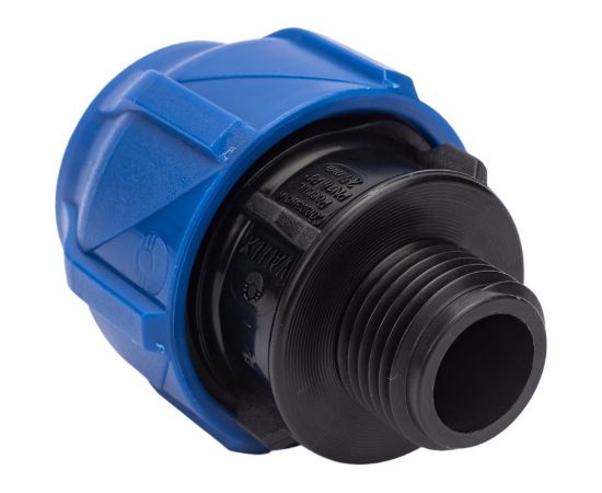 Компрессионная соединительная муфта VALFEX ПНД, с наружной резьбой, 25x1/2"" 121001125012 – изображение 2