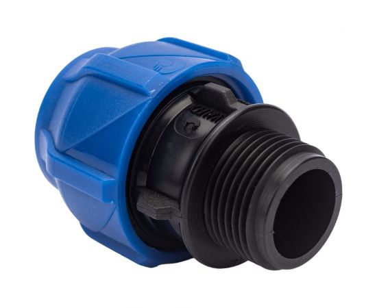 Компрессионная соединительная муфта VALFEX ПНД, с наружной резьбой, 25x3/4"" 121001125034 – изображение 2