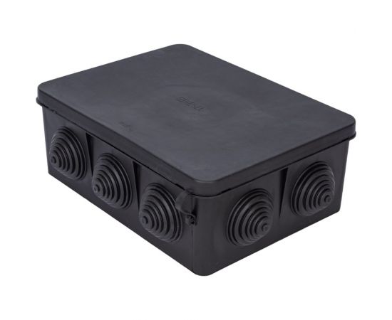 Разветвительная коробка HEGEL с гермовводами, черная КР2607-08-И – изображение 2