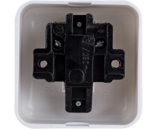 Одноклавишный выключатель ООО Ливны-Электро А1-001 УХЛ 4 белый ВОП 12 – изображение 2