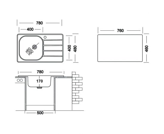 Мойка UKINOX Гранд GRM780.480-GT6K 1R – изображение 3
