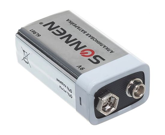 Батарейка SONNEN Alkaline, Крона алкалиновая, 1 шт., в блистере, 451092 – изображение 3