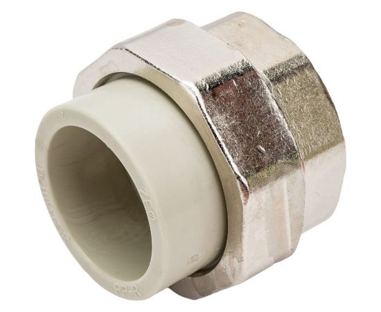Разъемная муфта ПОЛИТЭК с внутр.рез. 32x1 1/4 PPR, серый 9801003214с – изображение 3