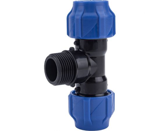 Компрессионный переходной тройник VALFEX ПНД, с наружной резьбой, 20-3/4""-20 1210022003420 – изображение 3