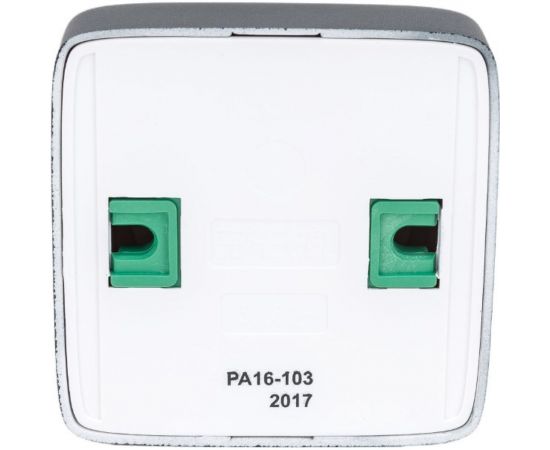 Одноместная розетка HEGEL с изолирующей пластиной, черный РА16-103-08 – изображение 3