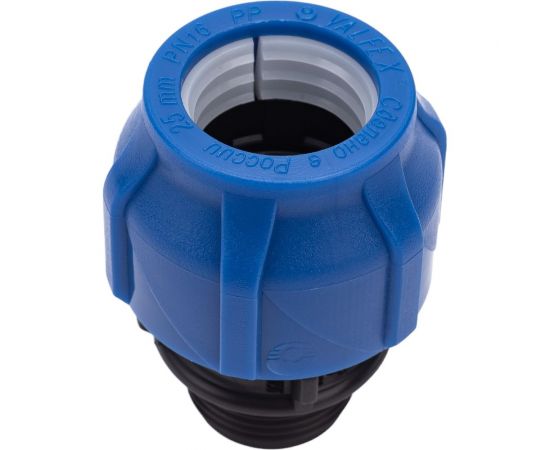 Компрессионная соединительная муфта VALFEX ПНД, с наружной резьбой, 25x3/4"" 121001125034 – изображение 3