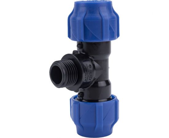 Компрессионный переходной тройник VALFEX ПНД, с наружной резьбой, 20-1/2""-20 1210022001220 – изображение 4