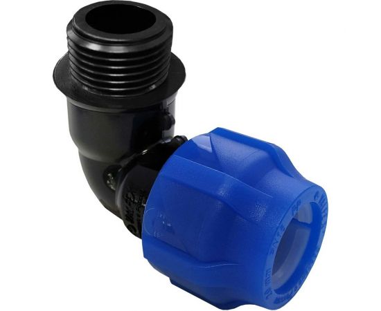 Компрессионный отвод VALFEX ПНД, с наружной резьбой, 25x3/4"" 1210012425034 – изображение 4