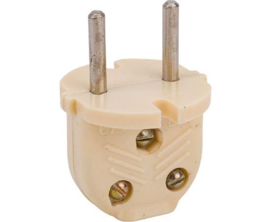 Электровилка ООО Ливны-Электро В6-001 разборная плоская с/ш, слоновая кость В 6141с – изображение 4