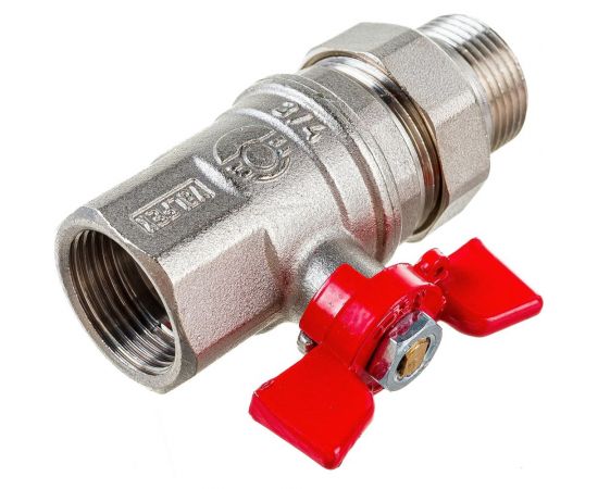 Шаровой кран VALFEX PREMIUM для воды, с американкой, 3/4"" ВР/НР, бабочка VF.227.NB1.034.PREMIUM – изображение 4