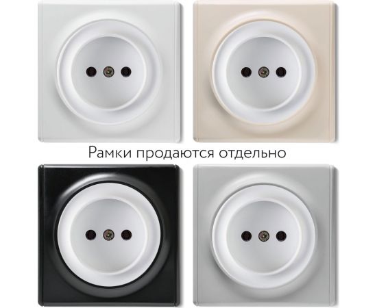 Розетка без заземления OneKeyElectro, винтовые контакты, цвет белый 1E10301300 2172766 – изображение 4
