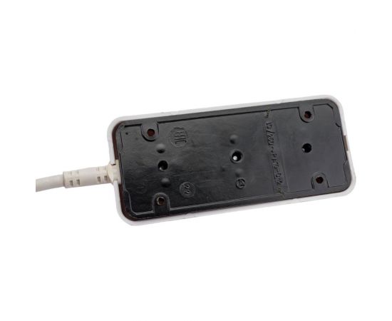 Удлинитель ООО Ливны-Электро У6-716 трехместный пластик АБС провод ПВС 2*1 L=5м У 782 – изображение 4