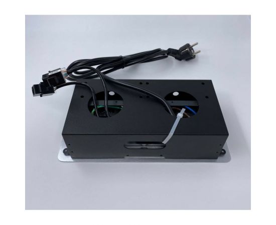 Выдвижной встраиваемый блок розеток Inrior выдвижная розетка, на 2 EURO розетки, 2 RJ45 и 2 USB-A+C, серый, TORO-55-80 – изображение 5