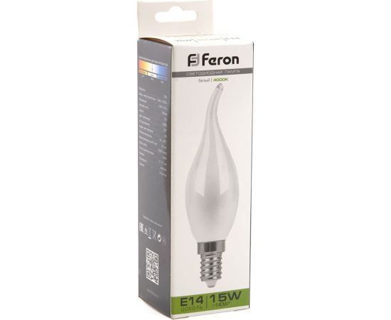 Светодиодная лампа FERON LB-718 Свеча на ветру E14 15W 4000K 38262 – изображение 5