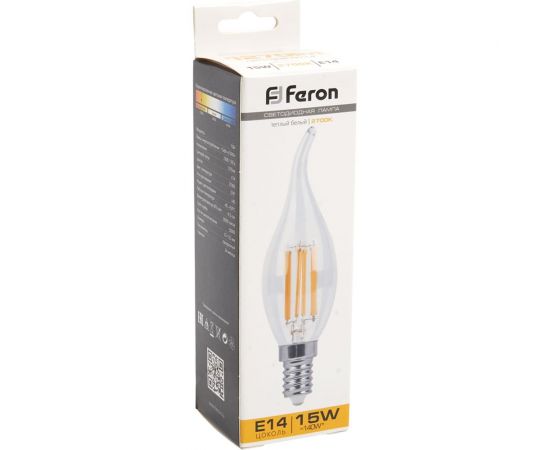 Светодиодная лампа FERON LB-718 Свеча на ветру E14 15W 2700K 38261 – изображение 5