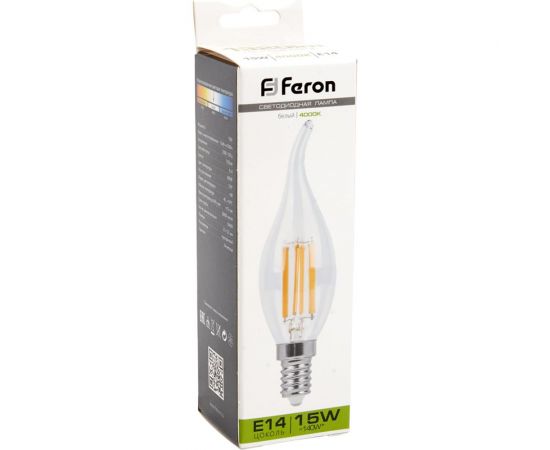 Светодиодная лампа FERON LB-718 Свеча на ветру E14 15W 4000K 38263 – изображение 5