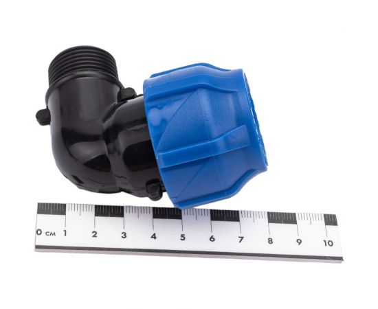 Компрессионный отвод VALFEX ПНД, с наружной резьбой, 25x3/4"" 1210012425034 – изображение 5