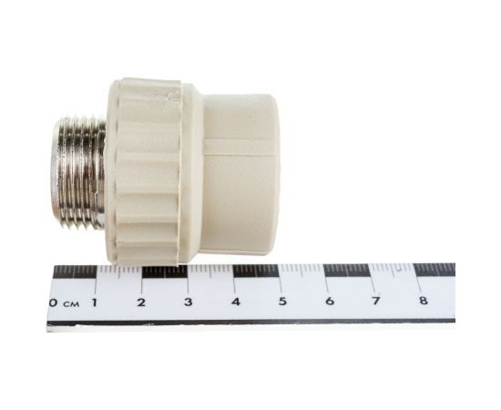 Муфта комбинированная с наружной резьбой VALFEX PP-R серая, 25 мм х3/4"" 10130025Г 127-0362 – изображение 5