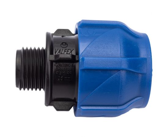 Компрессионная соединительная муфта VALFEX ПНД, с наружной резьбой, 25x1/2"" 121001125012 – изображение 5