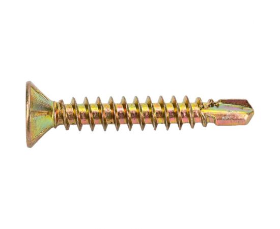 Саморезы Стройбат для монт. окон с буром 3,9x25 желтый цинк 200 шт. 275490 