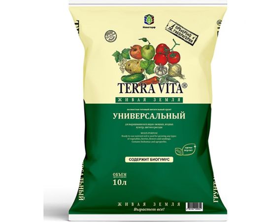 Грунт Terra Vita Живая Земля универсальный 10 л 4601104000642 