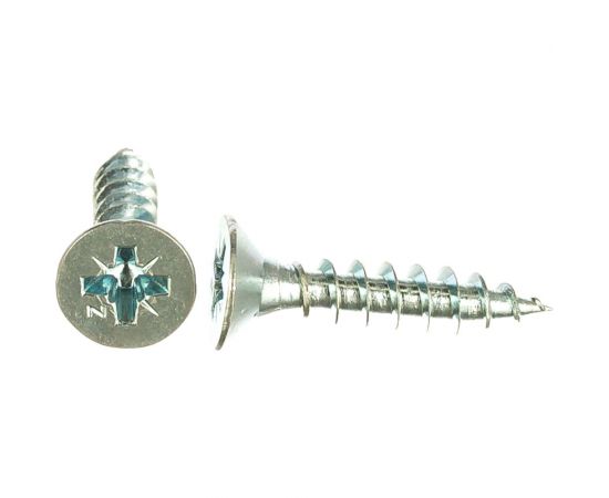 Потайной универсальный шуруп Метизный двор 6,0x30, оцинкованный, 200 шт. 4690441022929 