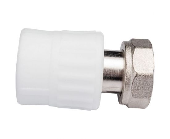 Комбинированная муфта VALFEX PP-R белая 20х3/4 дюйма, с накидной гайкой 10139120 127-0259 