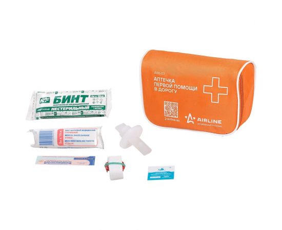 Аптечка первой помощи в дорогу Airline текстильный футляр AM-07 