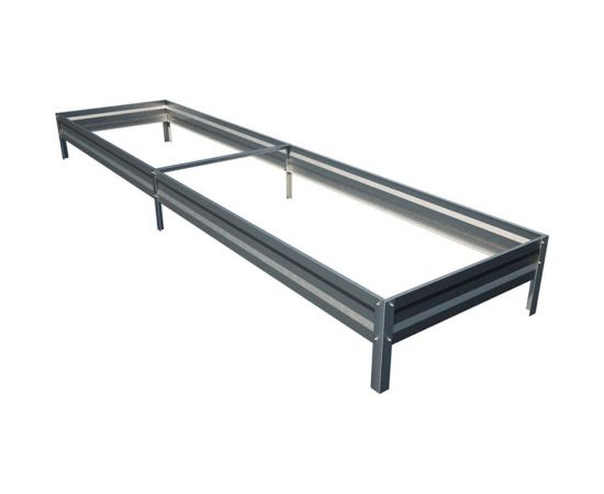 Оцинкованная грядка ГеоПлатБорд 1x3 м, высота 20 см 5931320 