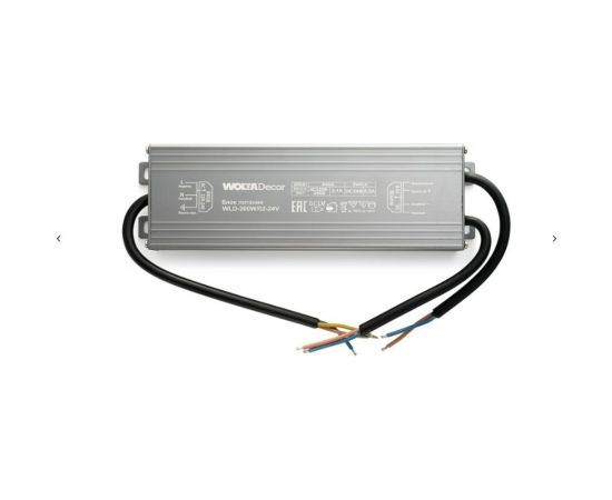 Блок питания Wolta Decor для светодиодной ленты 200Вт 24В IP67 WLD-200W/02-24V – изображение 2
