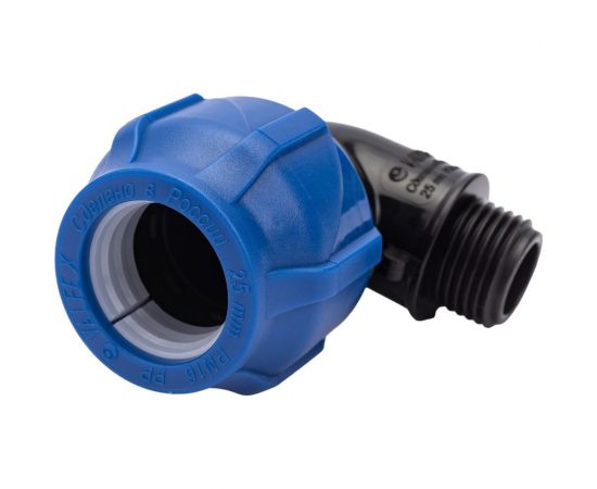 Компрессионный отвод VALFEX ПНД, с наружной резьбой, 25x1/2"" 1210012425012 – изображение 2