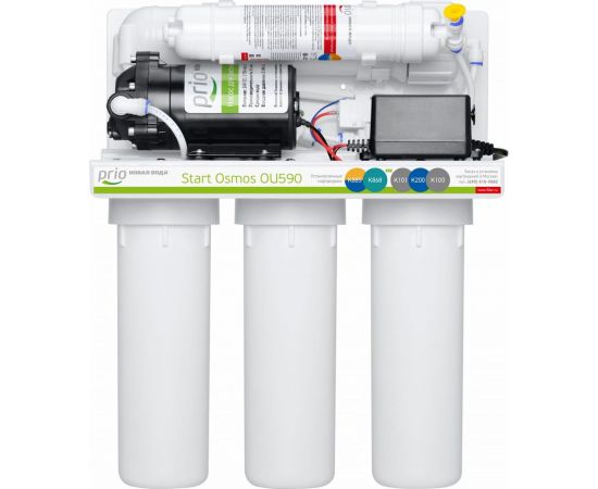 Система обратного осмоса с повышающим насосом и минерализацией Prio Новая вода OU 590 – изображение 2