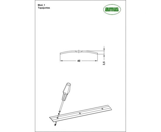 Соединительная планка для линолеума Amig серебряная 1-820 PL – изображение 2