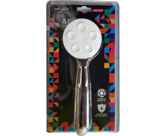 Лейка для душа MELODIA LUXE 1 функция, d75 мм, хром 34337 – изображение 2