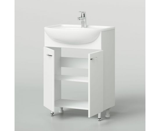 Напольная тумба с раковиной ИТАНА Nrava Aqua Уют 60 600х465х850 38578 – изображение 2