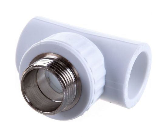 Комбинированный тройник VALFEX PP-R белый, 32х1 дюйма НР 10128032 127-0528 – изображение 2