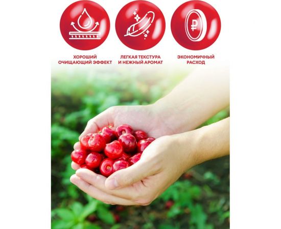 Жидкое мыло для мытья рук Grass Milana туалетное гипоаллергенное густое мягкое пенное черешня 5 л 126405 – изображение 3