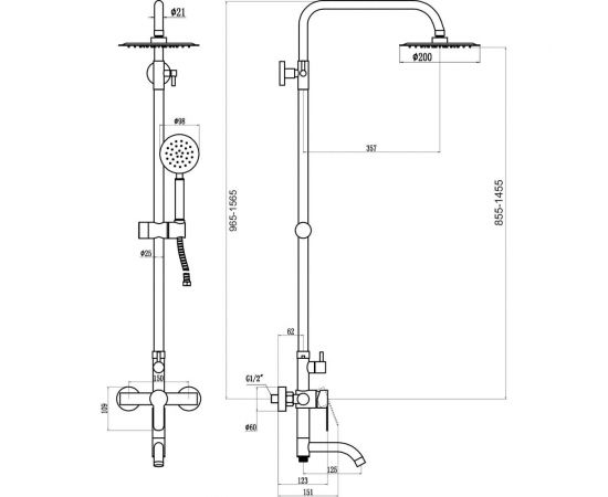 Душевая стойка Fmark FS8245 23752 – изображение 3