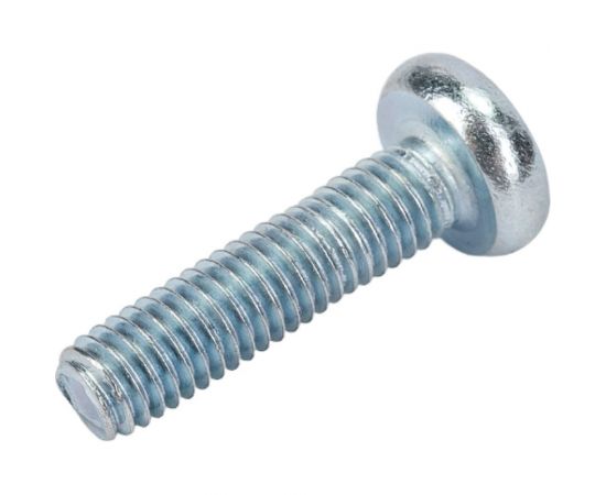 Винт Стройбат пкр. DIN 7985 М5x20 белый цинк 100 шт 106121 – изображение 3