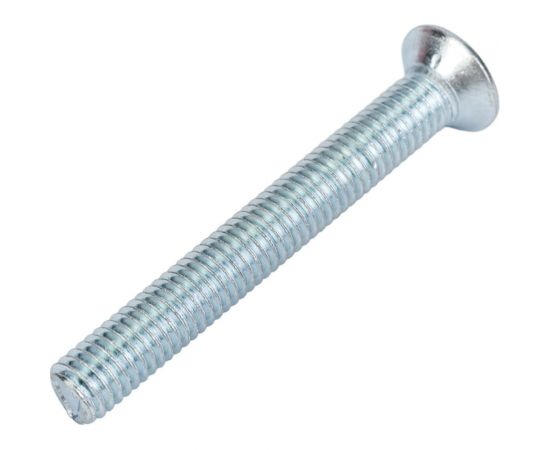 Винт Стройбат пот. DIN 965 М5x40 белый цинк 60 шт 106271 – изображение 3