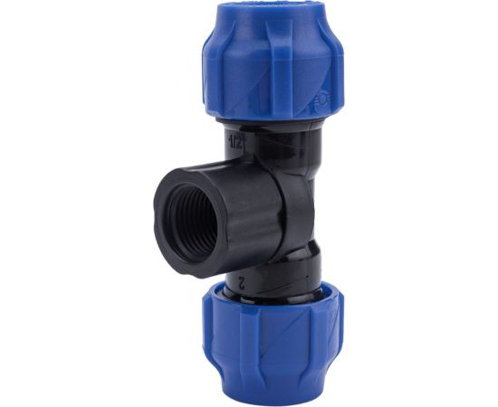 Компрессионный переходной тройник VALFEX ПНД, с внутренней резьбой, 20-1/2""-20 1210012001220 – изображение 3